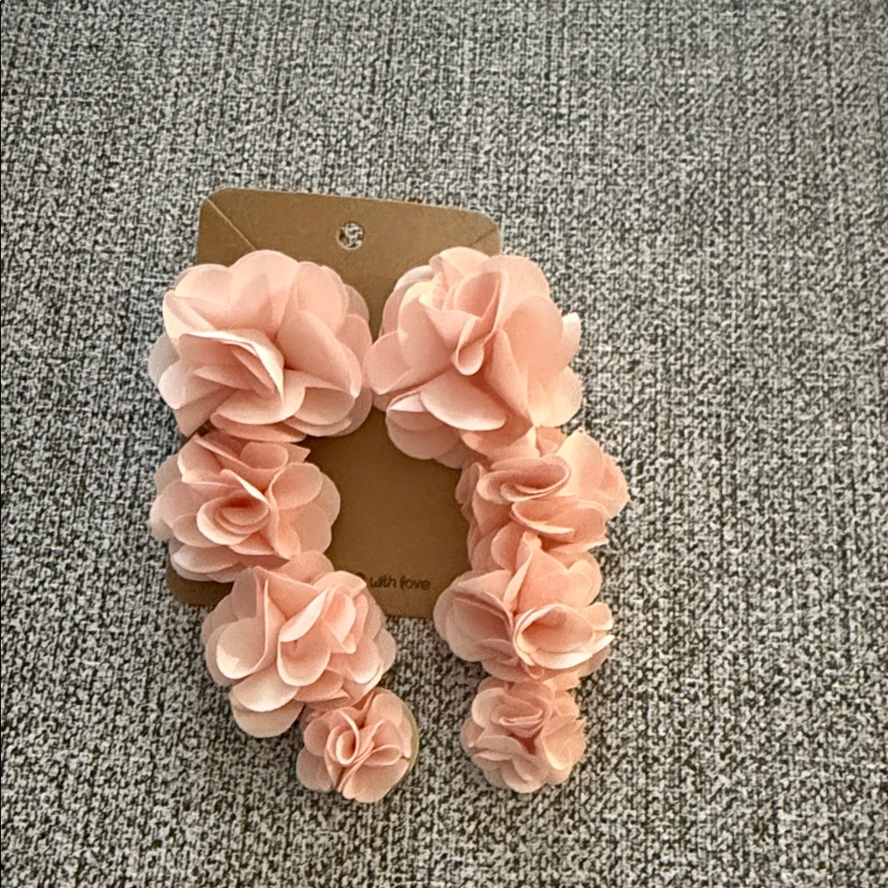 ELEGANT PINK FLORAL EARRINGS